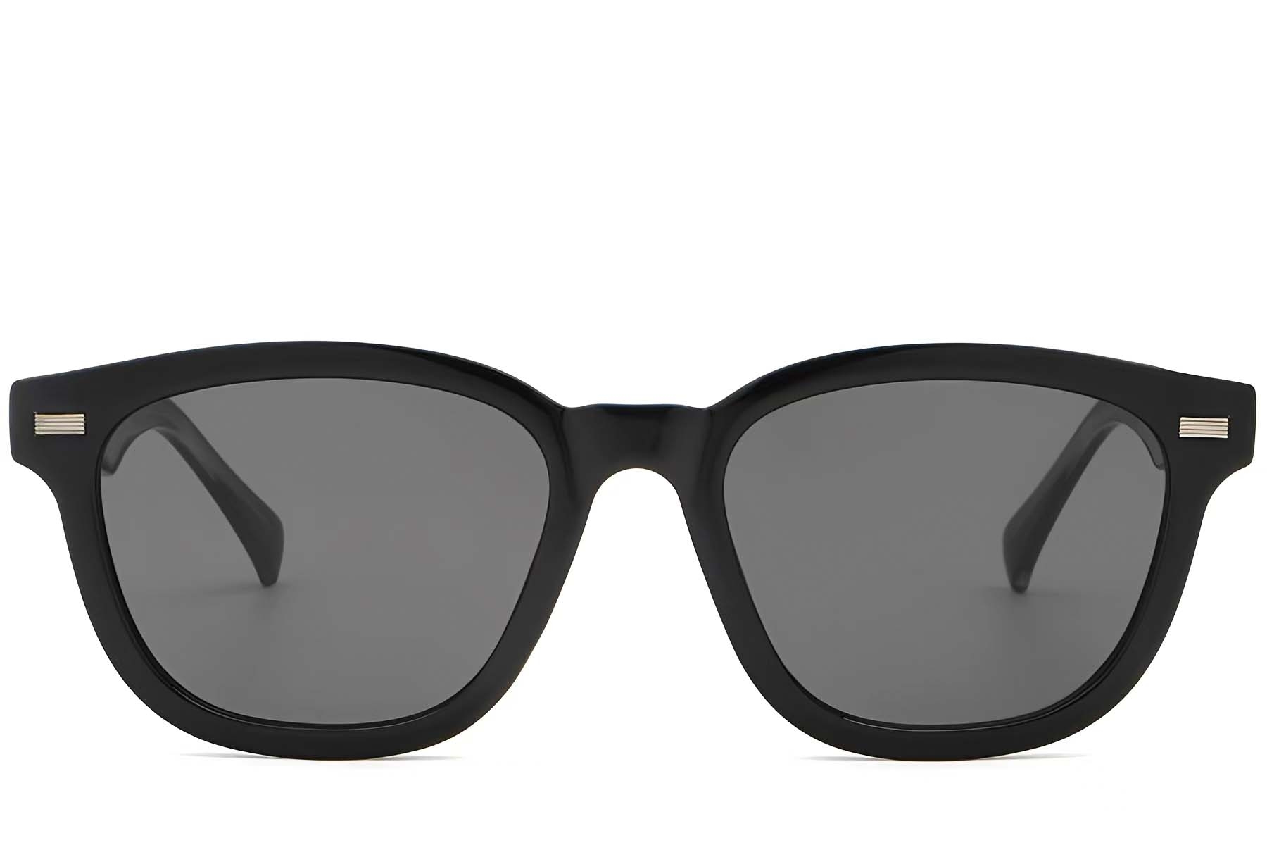 BS2503-0370_Black_Rectangular_Plastic_Sunglasses_front