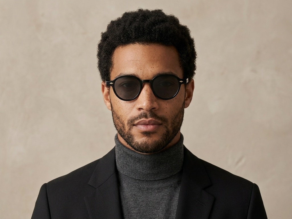 BS2503-0376_Black_Oval_Plastic_Sunglasses-tryon_male