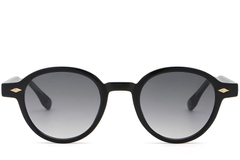 BS2503-0377_Black_Oval_Plastic_Sunglasses_front