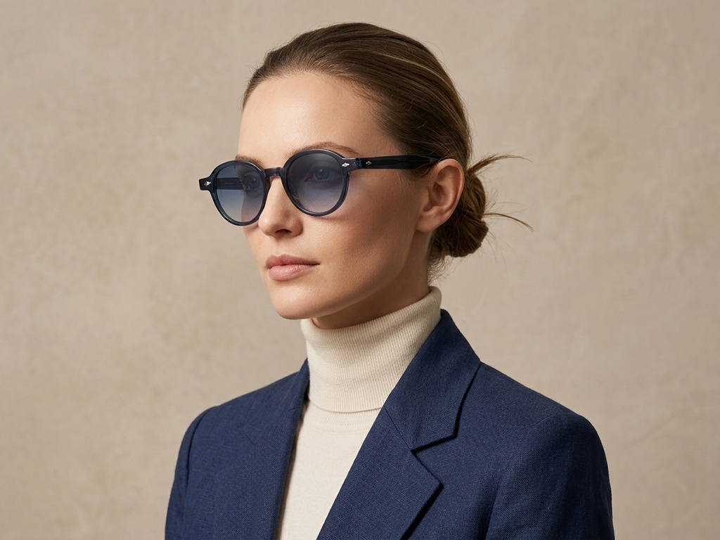 BS2503-0379_Blue_Oval_Plastic_Sunglasses-tryon_female