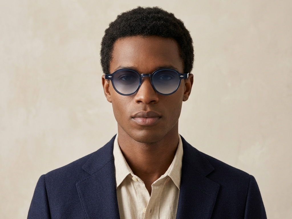 BS2503-0379_Blue_Oval_Plastic_Sunglasses-tryon_male