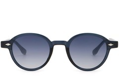 BS2503-0379_Blue_Oval_Plastic_Sunglasses_front