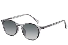 Lunettes de soleil ovales en plastique violet #BS2503-0382