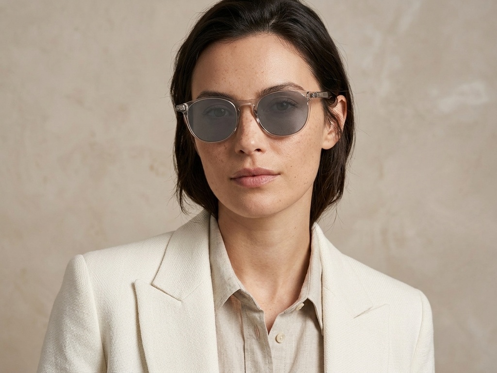 BS2503-0384_Grey_Oval_Plastic_Sunglasses-tryon_female