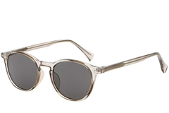 Oval Gray Plastic Sunglasses #BS2503-0384