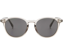 BS2503-0384_Grey_Oval_Plastic_Sunglasses_front