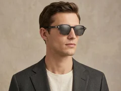 BS2503-0387_Tortoiseshell_Geometric_Plastic_Sunglasses-tryon_male