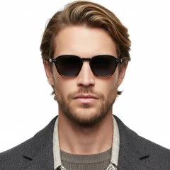 BS2503-0387_Tortoiseshell_Geometric_Plastic_Sunglasses_model