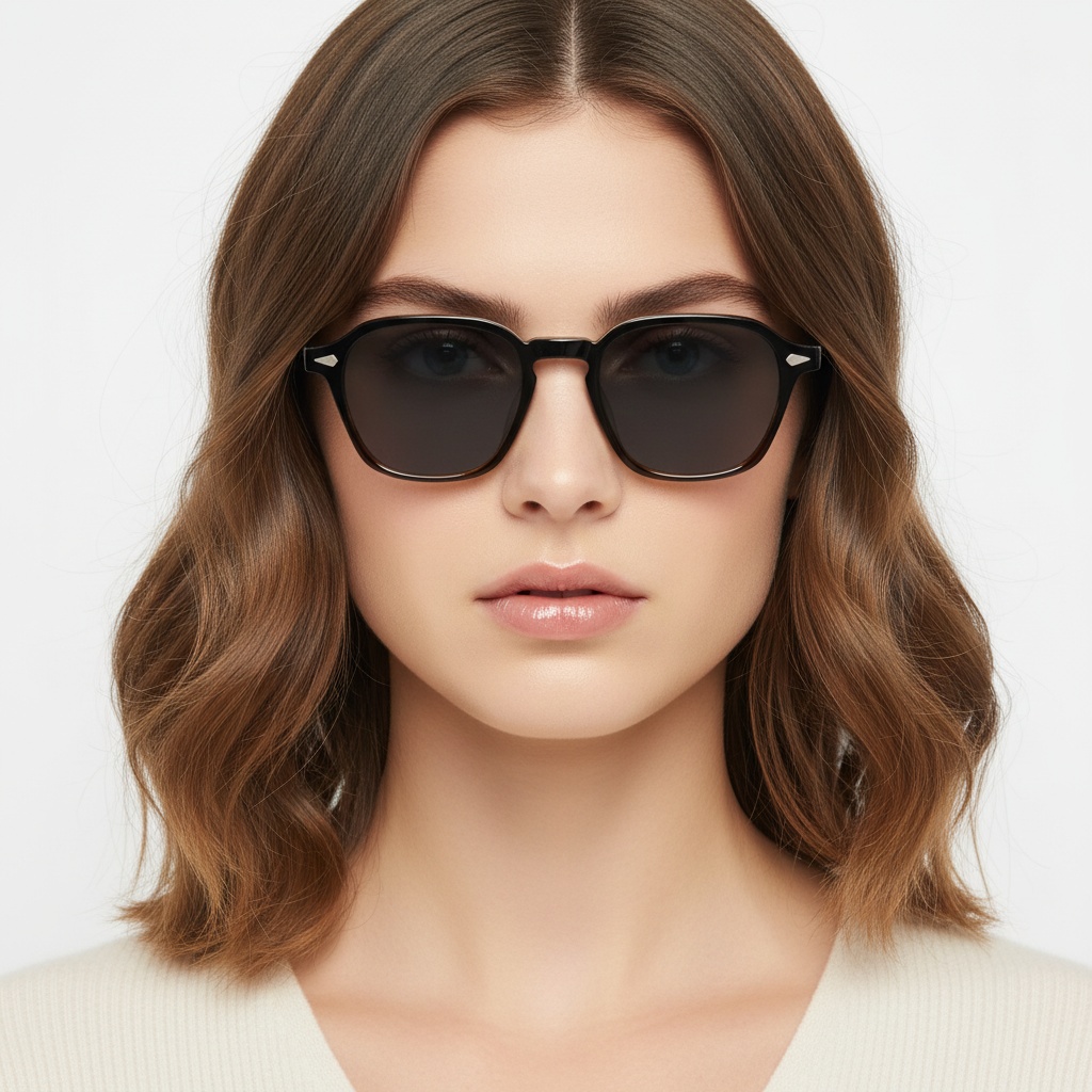 BS2503-0387_Tortoiseshell_Geometric_Plastic_Sunglasses_model