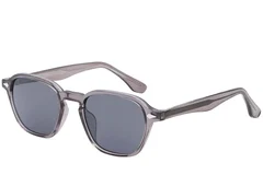 Geometric Purple Plastic Sunglasses #BS2503-0388