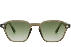 BS2503-0389_Green_Geometric_Plastic_Sunglasses_front