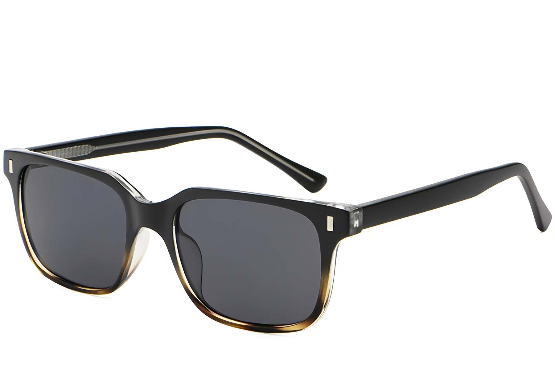 Rectangular Tortoiseshell Plastic Sunglasses #BS2503-0393