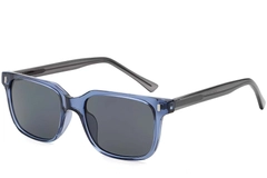 Rectangular Blue Plastic Sunglasses #BS2503-0394
