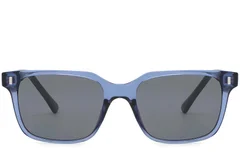 BS2503-0394_Blue_Rectangular_Plastic_Sunglasses_front