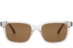 BS2503-0397_Transparent_Rectangular_Plastic_Sunglasses_front