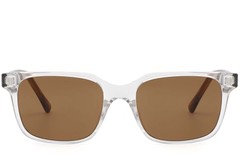 BS2503-0397_Transparent_Rectangular_Plastic_Sunglasses_front
