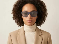 BS2503-0398_Blue_Rectangular_Plastic_Sunglasses-tryon_female