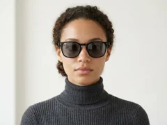 BS2503-0401_Black_Rectangular_Plastic_Sunglasses-tryon_female
