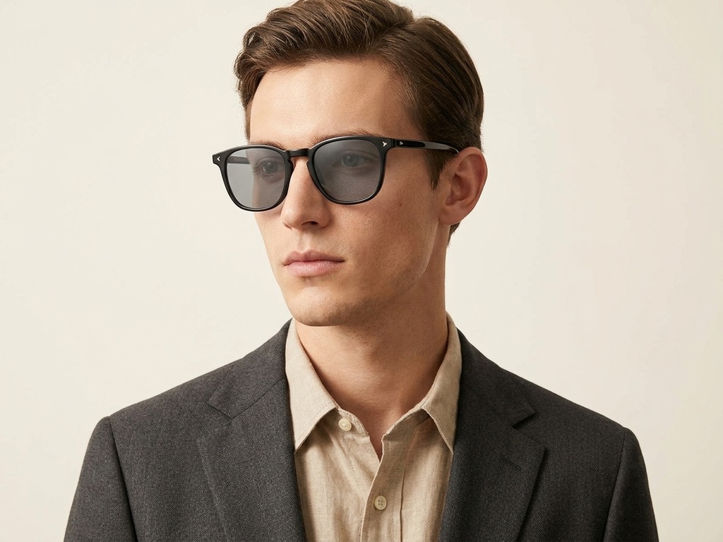 BS2503-0401_Black_Rectangular_Plastic_Sunglasses-tryon_male