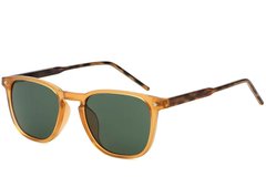 Lunettes de soleil rectangulaires en plastique orange #BS2503-0404