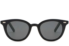 BS2503-0407_Black_Oval_Plastic_Sunglasses_front