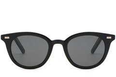 BS2503-0407_Black_Oval_Plastic_Sunglasses_front