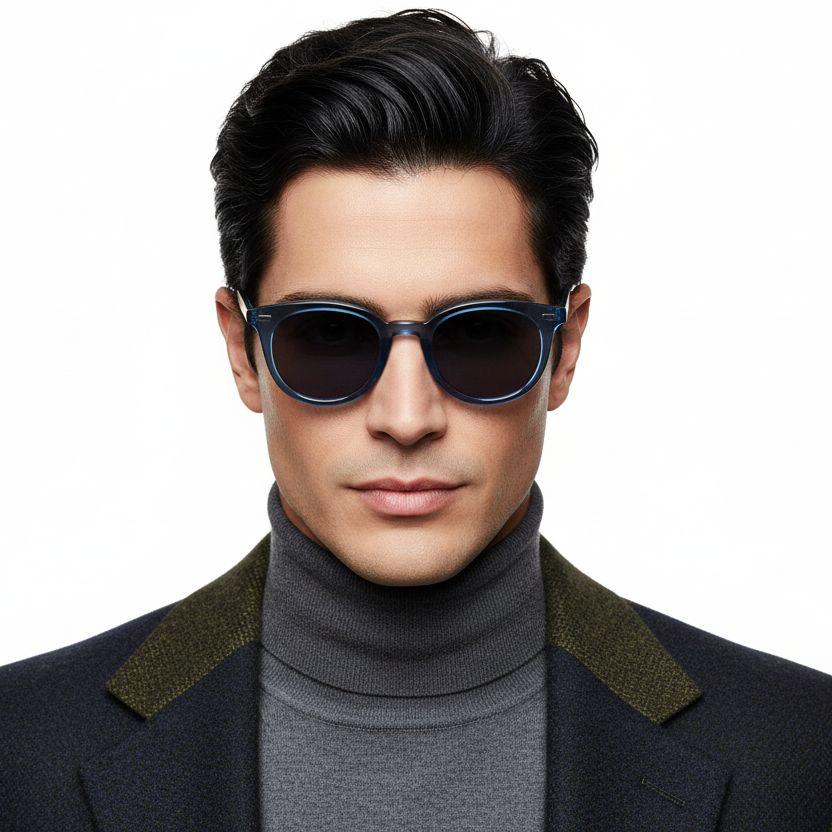 bs2503-0411_blue_oval_plastic_sunglasses_model