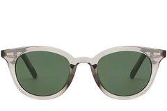BS2503-0412_Grey_Oval_Plastic_Sunglasses_front