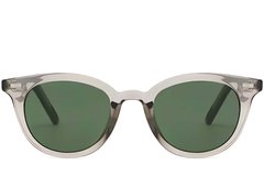 BS2503-0412_Grey_Oval_Plastic_Sunglasses_front