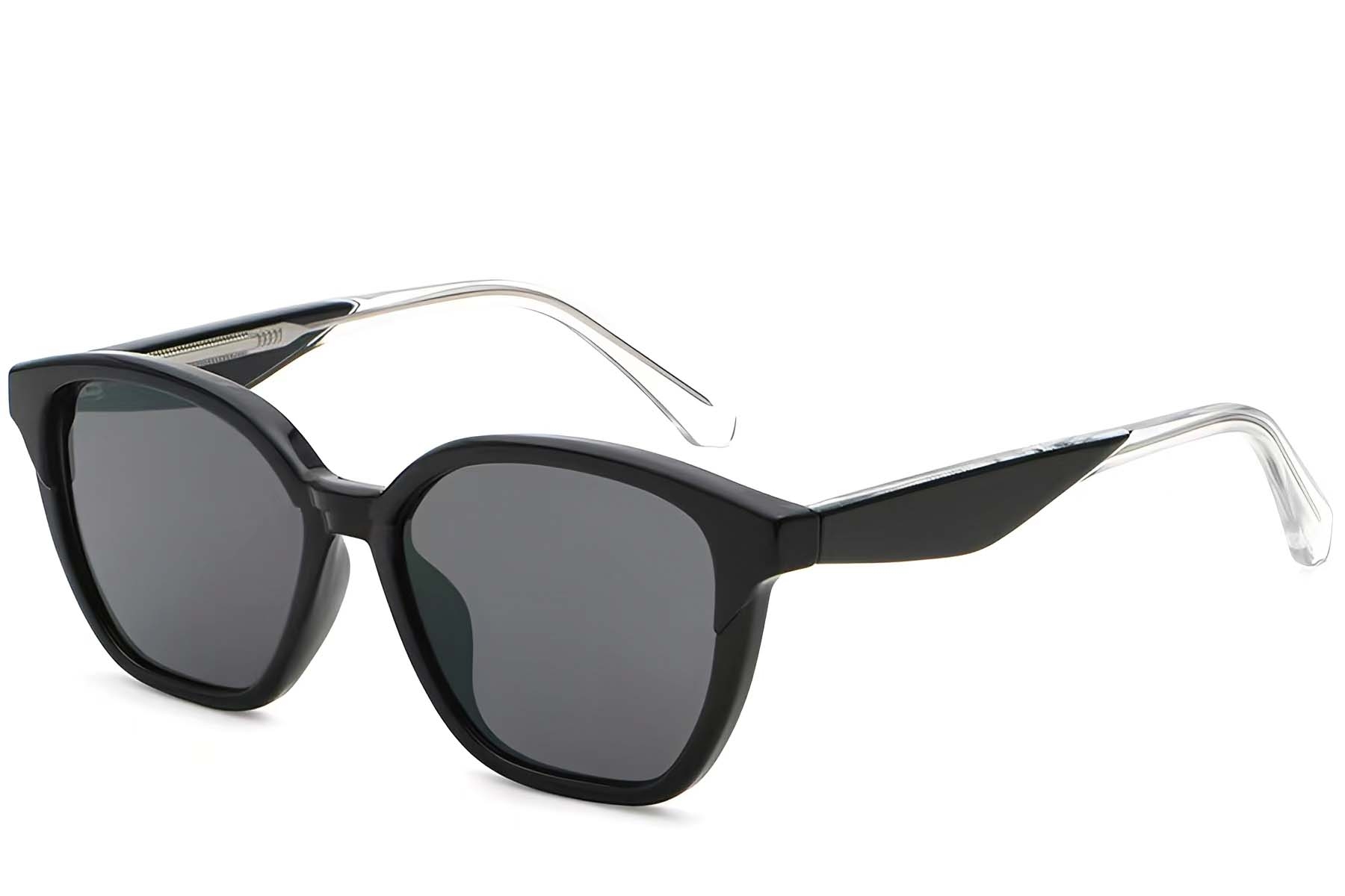 Butterfly Black Plastic Sunglasses #BS2503-0413