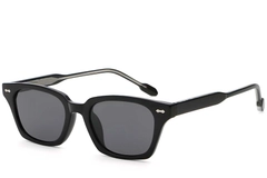 Rectangular Black Plastic Sunglasses #BS2503-0417