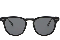 BS2503-0423_Black_Oval_Plastic_Sunglasses_front