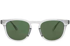 BS2503-0425_Grey_Oval_Plastic_Sunglasses_front
