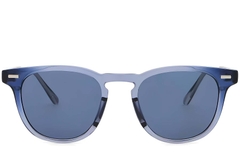 BS2503-0427_Blue_Oval_Plastic_Sunglasses_front