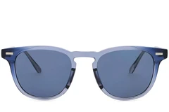 BS2503-0427_Blue_Oval_Plastic_Sunglasses_front