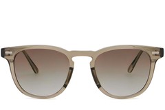 BS2503-0428_Brown_Oval_Plastic_Sunglasses_front