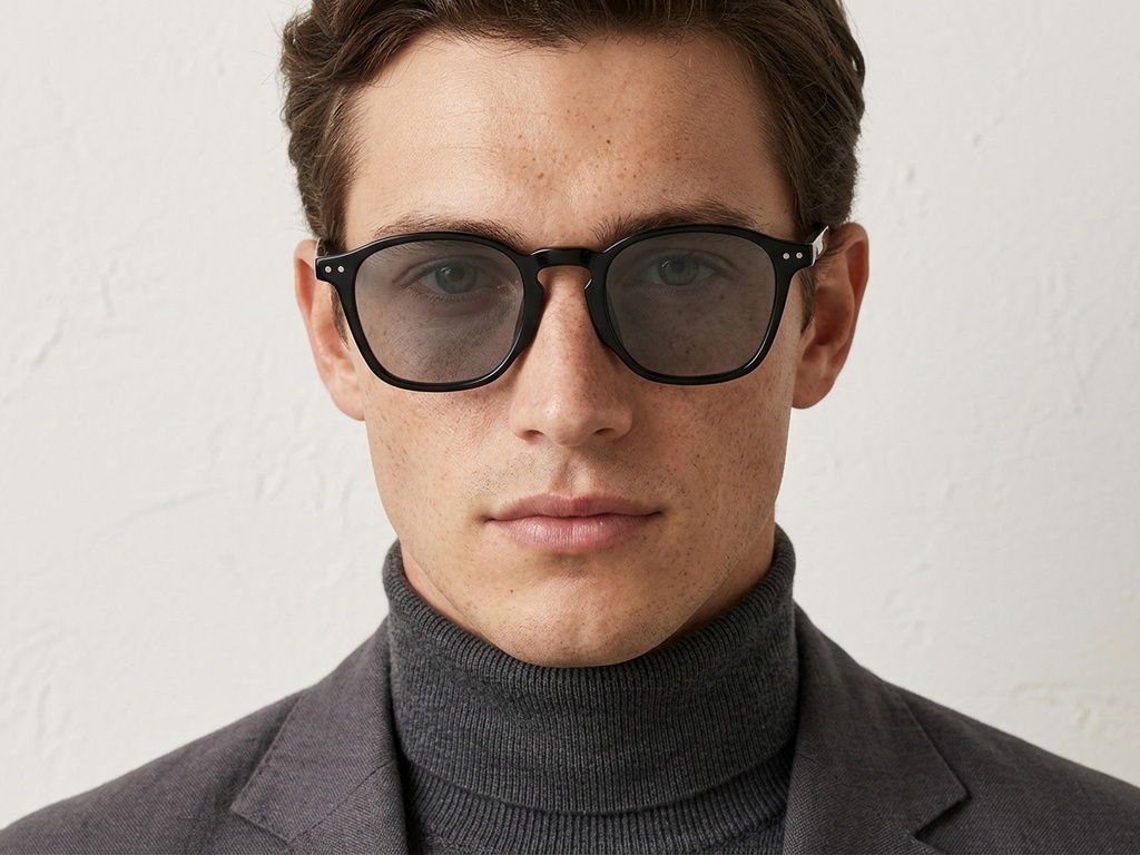 BS2503-0429_Black_Oval_Plastic_Sunglasses-tryon_male