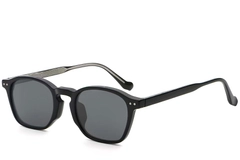 Oval Black Plastic Sunglasses #BS2503-0429