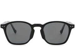 BS2503-0429_Black_Oval_Plastic_Sunglasses_front