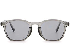 BS2503-0431_Grey_Oval_Plastic_Sunglasses_front