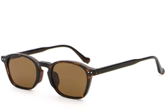 Oval Tortoiseshell Plastic Sunglasses #BS2503-0432