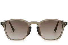 BS2503-0433_Brown_Oval_Plastic_Sunglasses_front