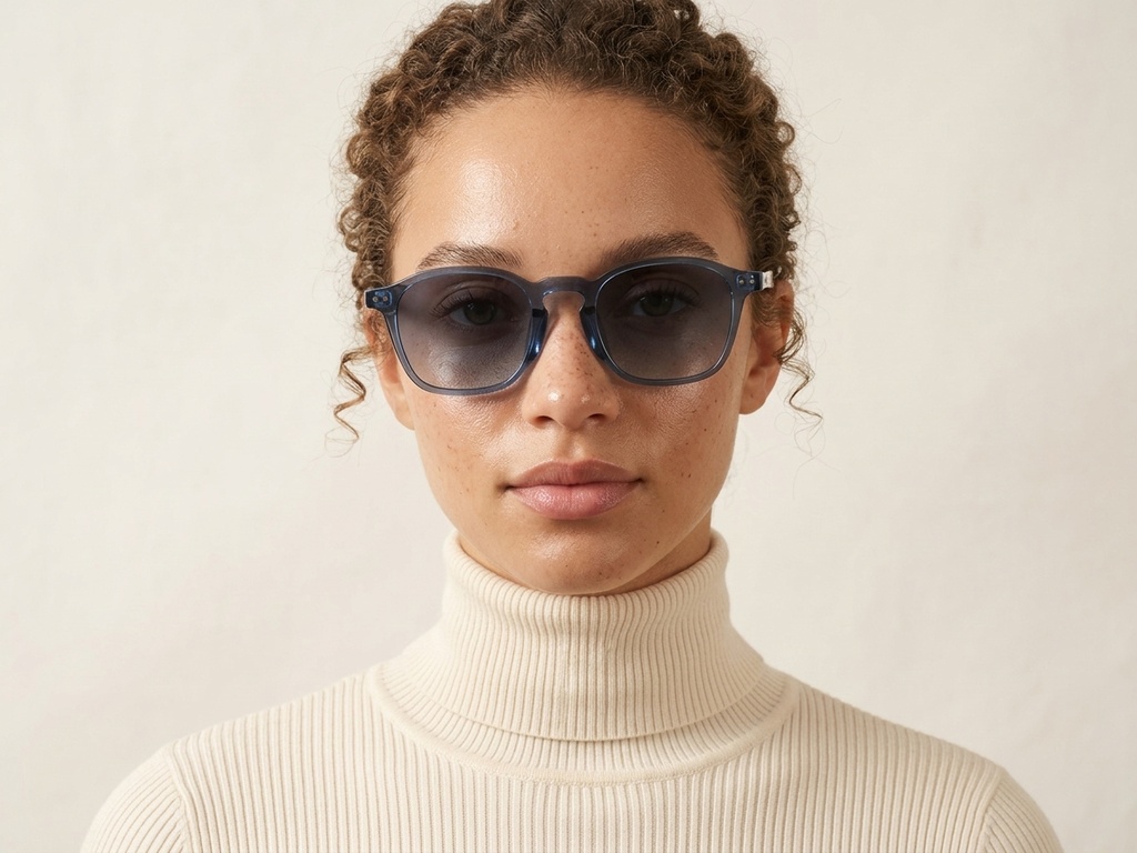 BS2503-0434_Blue_Oval_Plastic_Sunglasses-tryon_female