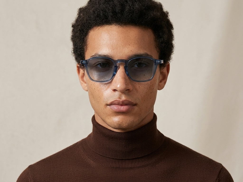 BS2503-0434_Blue_Oval_Plastic_Sunglasses-tryon_male