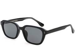 Rectangular Black Plastic Sunglasses #BS2503-0435