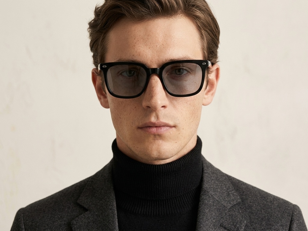 BS2503-0440_Black_Rectangular_Plastic_Sunglasses-tryon_male