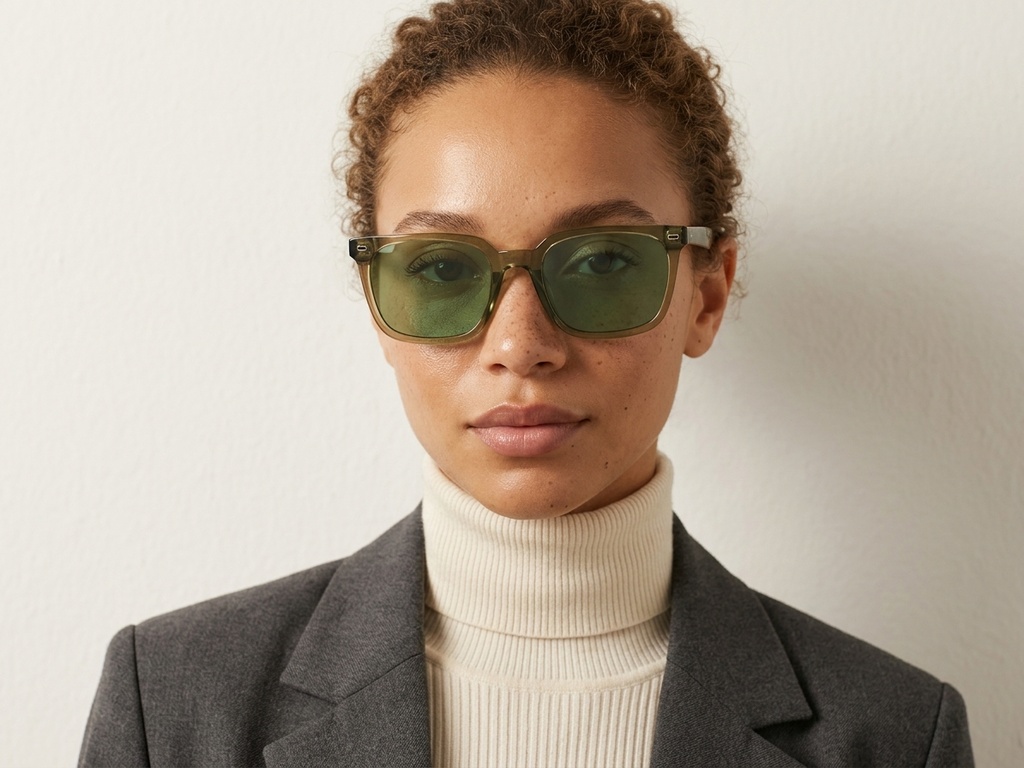 BS2503-0443_Green_Rectangular_Plastic_Sunglasses-tryon_female