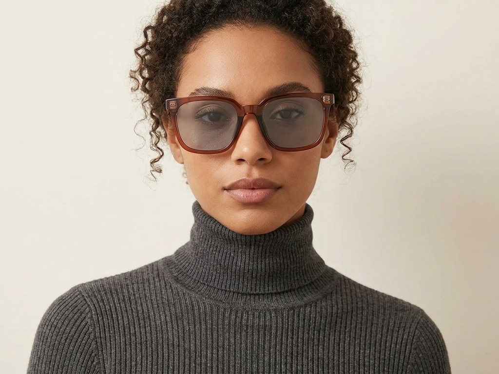 BS2503-0444_Red_Rectangular_Plastic_Sunglasses-tryon_female