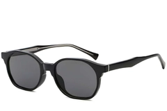 Geometric Black Plastic Sunglasses #BS2503-0445