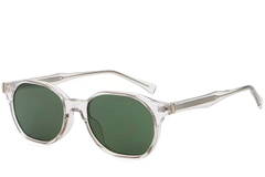 Geometric Transparent Plastic Sunglasses #BS2503-0447